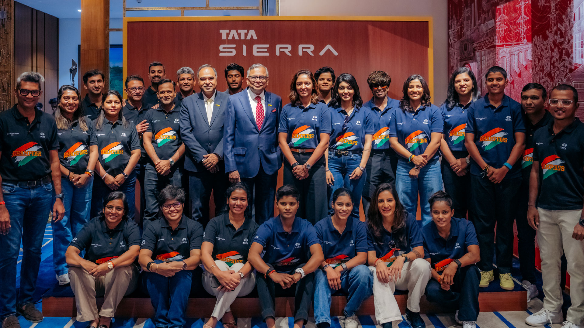 Indian Women's Cricket Team  was presented with a Tata Sierra each
